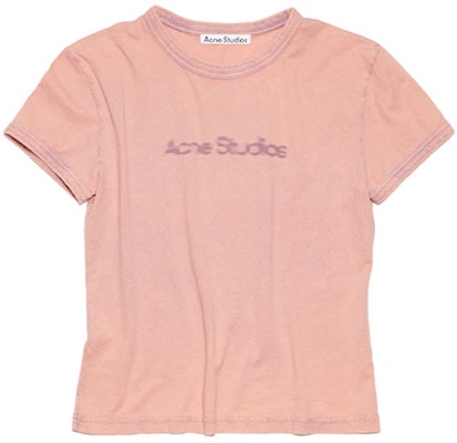 (Women) Acne Studios FW23 Faded Logo Short Sleeve T-Shirt Women’s Purple AL0353-CUE Order (Women) Acne Studios FW23 Faded Logo Short Sleeve T-Shirt Women’s Purple AL0353-CUE