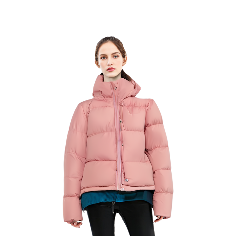 Details for (W) Acne Studios 2023秋冬宽松版印花羽绒夹克粉色长袖 A90526-AD1