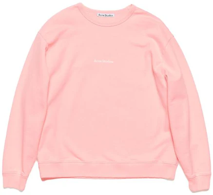 (Women) Acne Studios FW23 Pink Cotton Oversized Ribbed Crewneck Sweater AI0149-418 Buy (Women) Acne Studios FW23 Pink Cotton Oversized Ribbed Crewneck Sweater AI0149-418