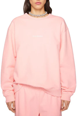 (Women) Acne Studios FW23 Pink Cotton Oversized Ribbed Crewneck Sweater AI0149-418 Lookbook (Women) Acne Studios FW23 Pink Cotton Oversized Ribbed Crewneck Sweater AI0149-418