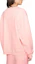 Shop (Women) Acne Studios FW23 Pink Cotton Oversized Ribbed Crewneck Sweater AI0149-418