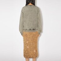 (W) Acne Studios FW23 Logo Klasik Baju Peluh Kelabu Pudar AI0141-DJO Shop (W) Acne Studios FW23 Logo Klasik Baju Peluh Kelabu Pudar AI0141-DJO