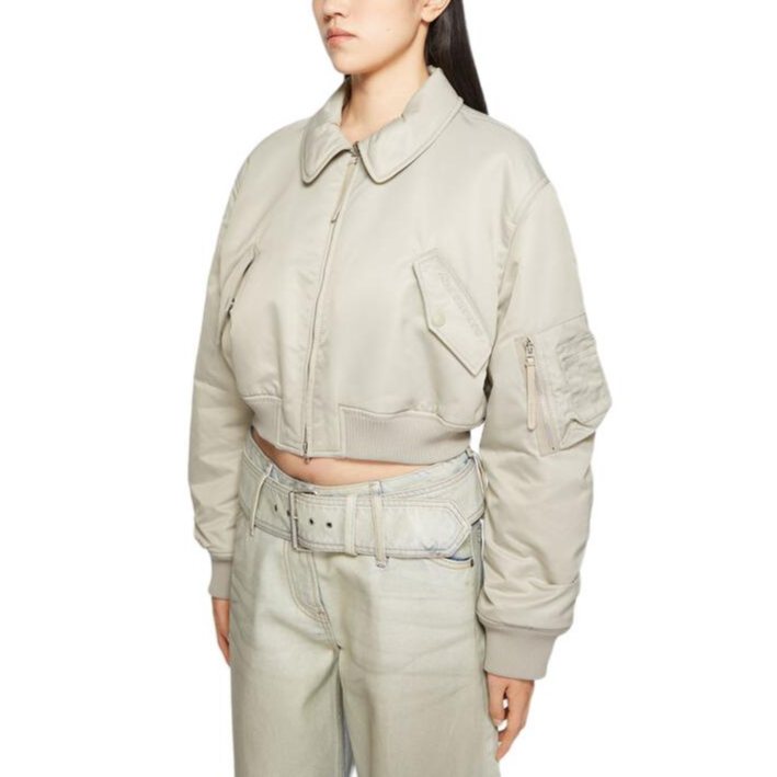 Lookbook (W) Acne Studios 24秋冬 雾灰色短款飞行员夹克 A90603-CKZ