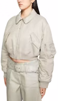 Lookbook (W) Acne Studios FW24 短版飛行員夾克 霧灰色 A90603-CKZ