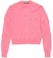 Order (Women) Acne Studios FW24 Face Cardigan Sweater Tango Pink with Logo Patch. A60523-CKQ