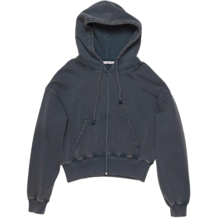 Order (W) Acne Studios FW24 刺繡標誌收腰連帽外套 海洋藍 AI0157-AAM