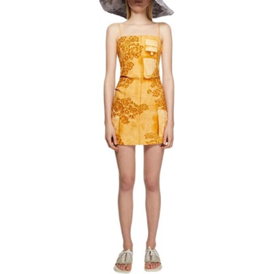 (W) Acne Studios FW24 Vestido Slip Vintage Naranja Desgastado Estilo Minimalista. A20702-CO9 Lookbook (W) Acne Studios FW24 Vestido Slip Vintage Naranja Desgastado Estilo Minimalista. A20702-CO9