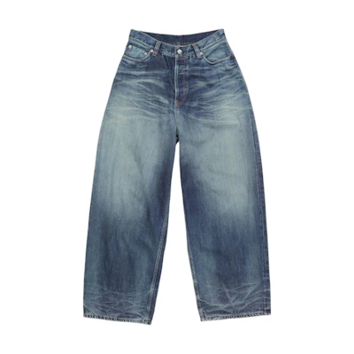 (Women) Acne Studios FW24 Wide-Leg Relaxed Blue Jeans 2023F Casual Style. A00484-863