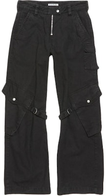 (Women) Acne Studios FW24 Mid-Rise Loose Straight-Leg Cargo Pants Women’s Charcoal Grey. AK0829-Z79 Buy (Women) Acne Studios FW24 Mid-Rise Loose Straight-Leg Cargo Pants Women’s Charcoal Grey. AK0829-Z79