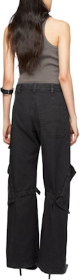 (Women) Acne Studios FW24 Mid-Rise Loose Straight-Leg Cargo Pants Women’s Charcoal Grey. AK0829-Z79 Shop (Women) Acne Studios FW24 Mid-Rise Loose Straight-Leg Cargo Pants Women’s Charcoal Grey. AK0829-Z79