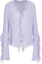 Buy (Women) Acne Studios FW24 Ruffled V-Neck Chiffon Long Sleeve Blouse Women’s Light Purple AC0654-ADI036
