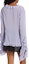 Purchase (Women) Acne Studios FW24 Ruffled V-Neck Chiffon Long Sleeve Blouse Women’s Light Purple AC0654-ADI036