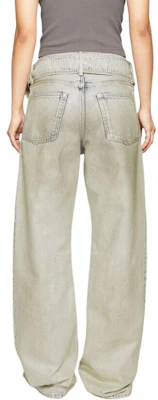 (W) Acne Studios FW24 Jeans Wanita Low-Waist Longgar Putih Gading Mutiara. AK0857-BV0 Purchase (W) Acne Studios FW24 Jeans Wanita Low-Waist Longgar Putih Gading Mutiara. AK0857-BV0