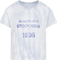 (Women) Acne Studios Gradient Logo Print Crewneck T-Shirt Blue FW22 . AL0285-AAV (Women) Acne Studios Gradient Logo Print Crewneck T-Shirt Blue FW22 . AL0285-AAV