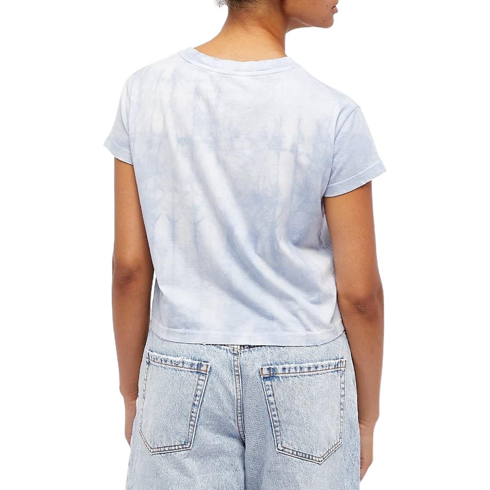 Details for (W) Acne Studios Baju-T Logo Gradient Crewneck Biru FW22. AL0285-AAV