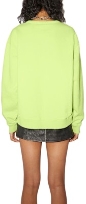 (W) Acne Studios 綠色圓領印花標誌長袖運動衫 AI0067-BV2 Shop (W) Acne Studios 綠色圓領印花標誌長袖運動衫 AI0067-BV2