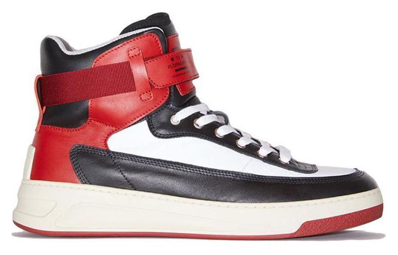 (W) Acne Studios High-Top Calfskin Sneakers 'Black Red White' 圖 2
