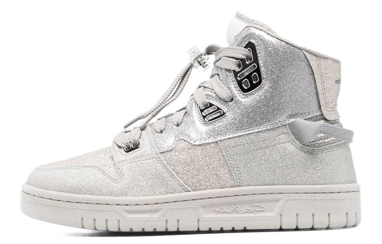 (Women) Acne Studios High-Top Sneakers 'Silver Sequin' AD0446-AXA