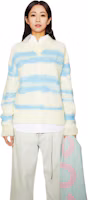 Lookbook (W) Acne Studios 不規則紋理V領白色毛衣 A60242-AMC