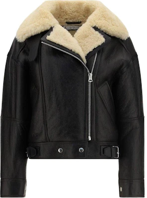 (W) Acne Studios 小羊皮皮革翻领夹克 黑色 A70087-AIP Buy (W) Acne Studios 小羊皮皮革翻领夹克 黑色 A70087-AIP