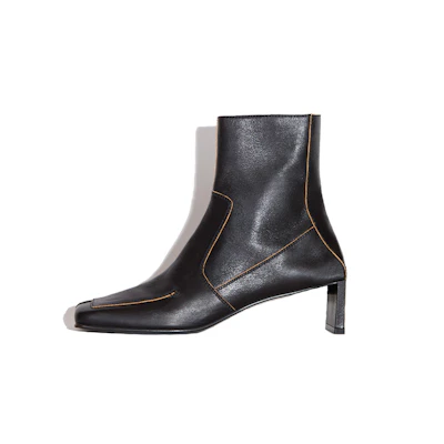 (W) Acne Studios Leather Ankle Boots 'Black'