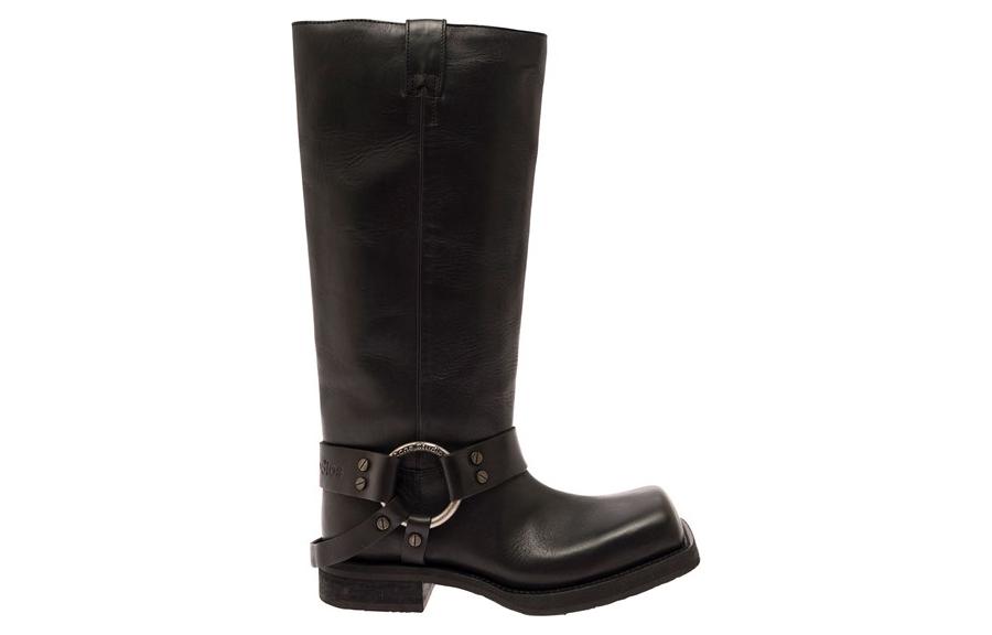 (W) Acne Studios Leather Buckle Boot 'Black' 圖 2