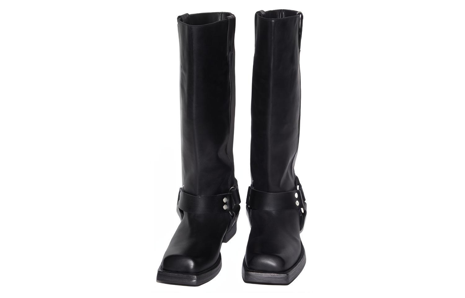 (W) Acne Studios Leather Chelsea Boot 'Black' 圖 4