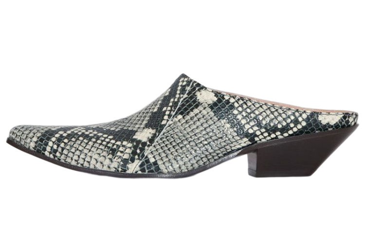 (W) Acne Studios Leather Fashion Sandals 'Snake Print'