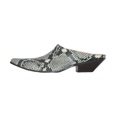 (W) Acne Studios Leather Fashion Sandals 'Snake Print'