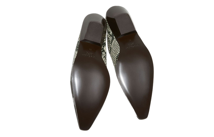 (W) Acne Studios Leather Fashion Sandals 'Snake Print' 圖 4