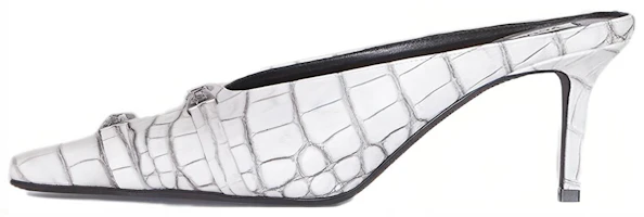 (Women) Acne Studios Leather High-Heel Fashion Slide 'White' AD0617-AEG (Women) Acne Studios Leather High-Heel Fashion Slide 'White' AD0617-AEG