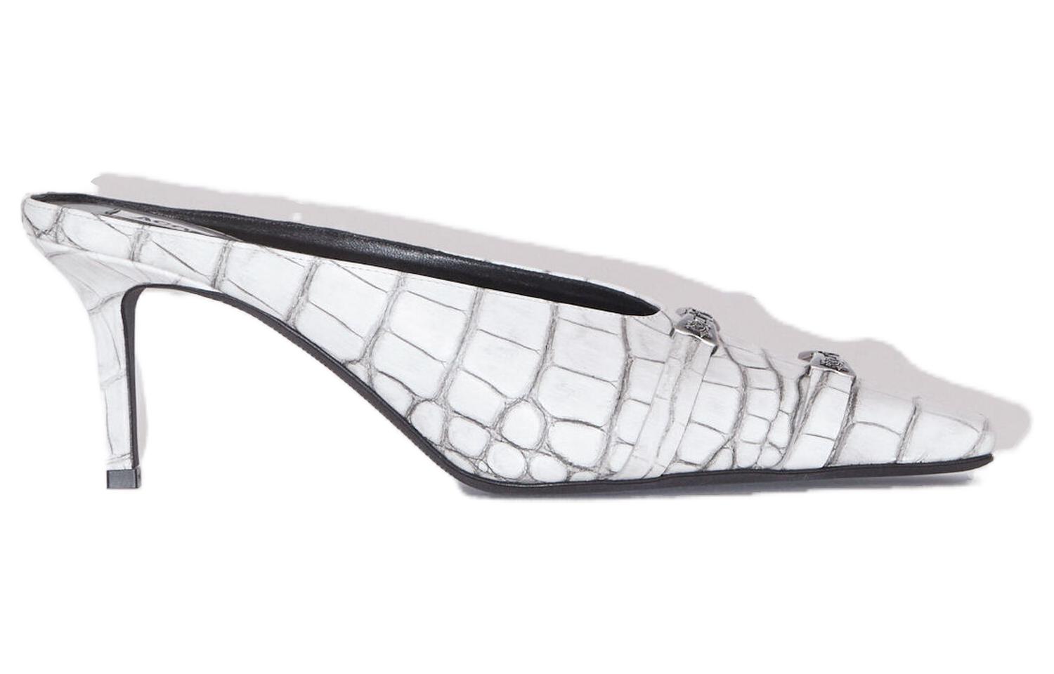 Order (W) Acne Studios Sandalias de Tacón Alto de Cuero Moda 'Blanco' AD0617-AEG