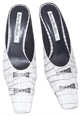 (W) Acne Studios Sandal Hak Tinggi Kulit 'Putih' AD0617-AEG Lookbook (W) Acne Studios Sandal Hak Tinggi Kulit 'Putih' AD0617-AEG