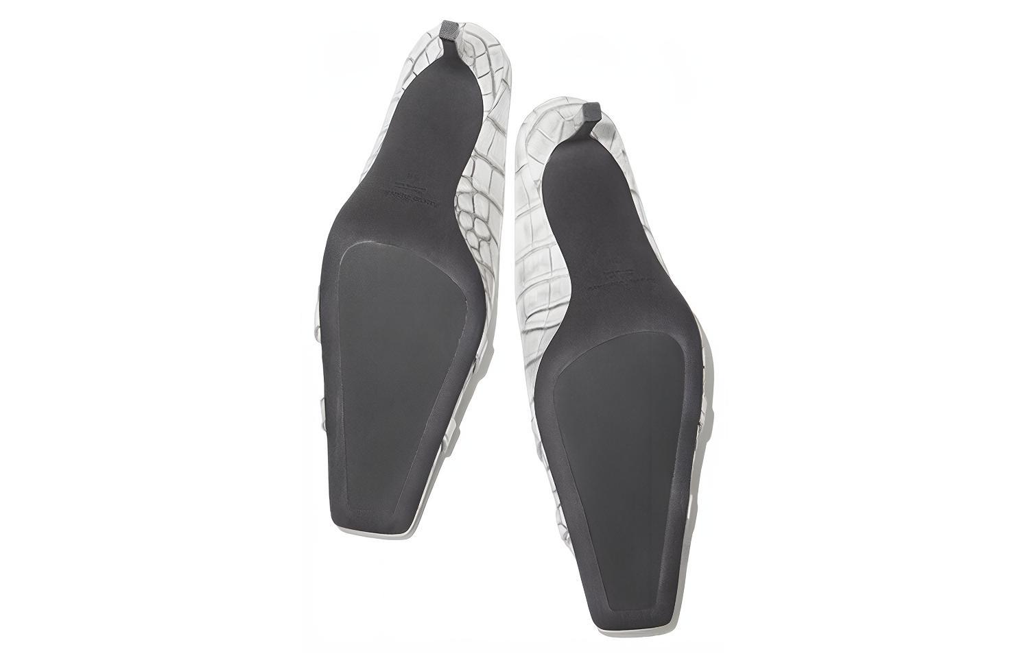 Shop (W) Acne Studios Sandalias de Tacón Alto de Cuero Moda 'Blanco' AD0617-AEG