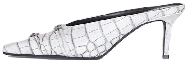 (Women) Acne Studios Leather High-Heel Fashion Slide 'White' AD0617-AEG (Women) Acne Studios Leather High-Heel Fashion Slide 'White' AD0617-AEG