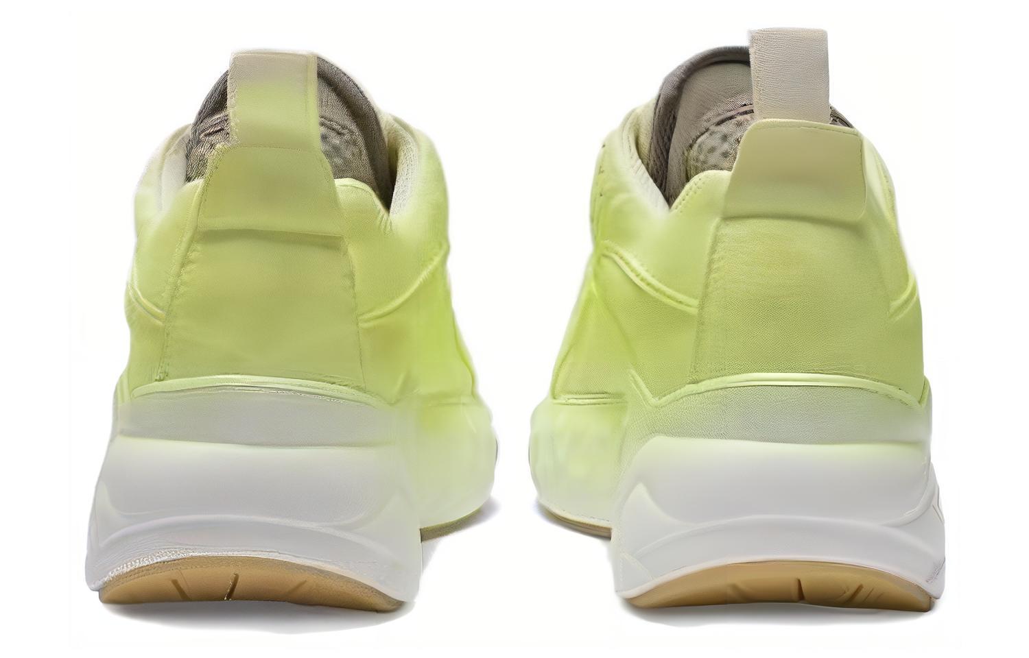 (W) Acne Studios Leather Low-Top Sneakers 'Fluorescent Yellow' 圖 5