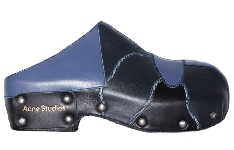 Order (W) Mule de Cuero Acne Studios 'Punta Abierta Negra' AD0575-BQC