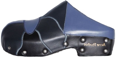 (Women) Acne Studios Leather Mule 'Black Open-Toe' AD0575-BQC (Women) Acne Studios Leather Mule 'Black Open-Toe' AD0575-BQC