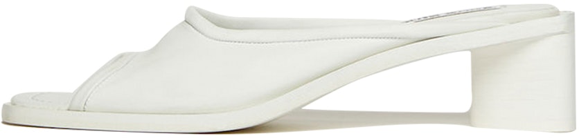(Women) Acne Studios Leather Mule 'Open Toe White' AD0268-ANC (Women) Acne Studios Leather Mule 'Open Toe White' AD0268-ANC