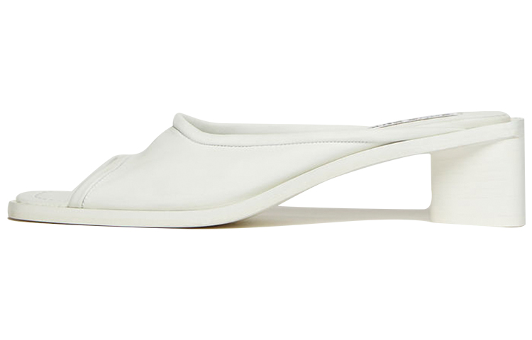 (Women) Acne Studios Leather Mule 'Open Toe White' AD0268-ANC
