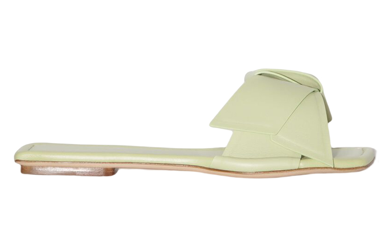 (W) Acne Studios Leather Open-Toe Slide 'Green Fashion' 圖 2