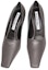 Order (W) Acne Studios Tumit Tinggi Kulit Hujung Runcing Slip-On 'Kelabu' AD0666-AA3