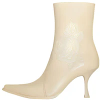 (Women) Acne Studios Leather Pointed Toe Slip-On Ankle Boot 'Cream Beige' AD0596-AEB (Women) Acne Studios Leather Pointed Toe Slip-On Ankle Boot 'Cream Beige' AD0596-AEB