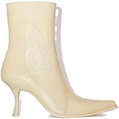 (Women) Acne Studios Leather Pointed Toe Slip-On Ankle Boot 'Cream Beige' AD0596-AEB Order (Women) Acne Studios Leather Pointed Toe Slip-On Ankle Boot 'Cream Beige' AD0596-AEB