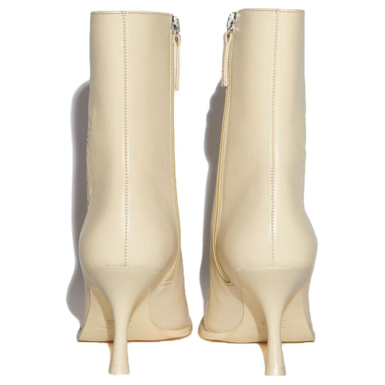 Shop (W) But Kasut Pendek Acne Studios Hujung Runcing 'Coklat Muda' AD0596-AEB