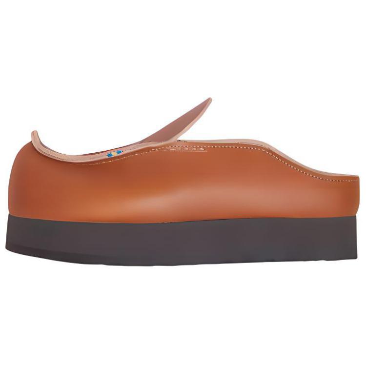 (W) Acne Studios Leather Round-Toe Fashion Sandal 'Brown'