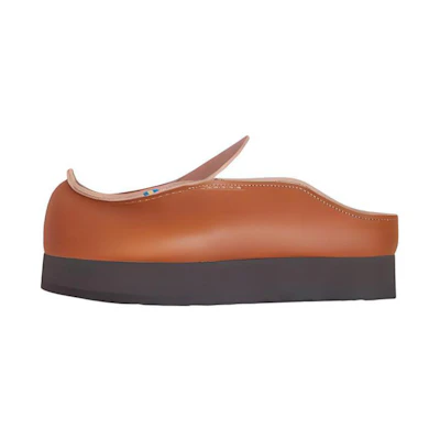 (W) Acne Studios Leather Round-Toe Fashion Sandal 'Brown'