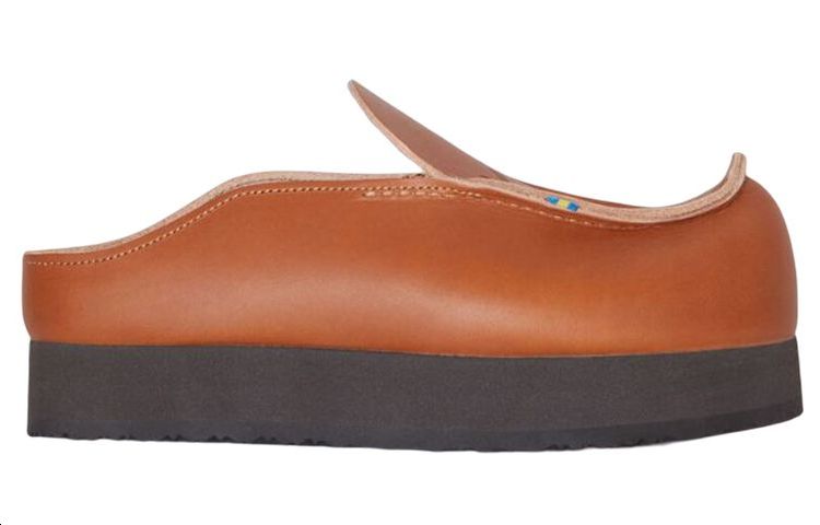 (W) Acne Studios Leather Round-Toe Fashion Sandal 'Brown' 圖 2