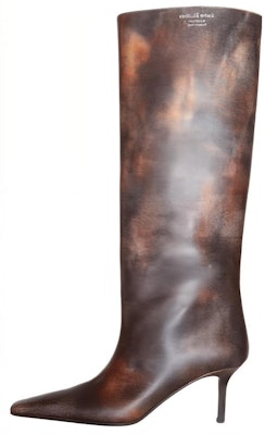 Acne Studios 皮革 簡約高跟 高筒靴 7cm 女款 棕色 Buy Acne Studios 皮革 簡約高跟 高筒靴 7cm 女款 棕色