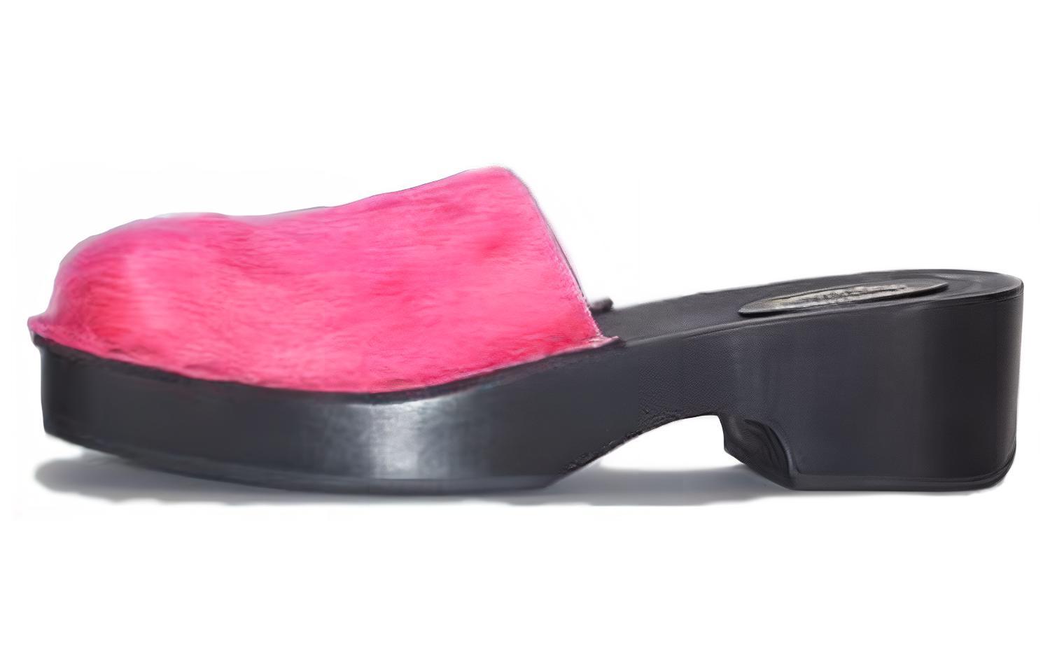 (W) Acne Studios Leather Slides 'Pink CMFT'